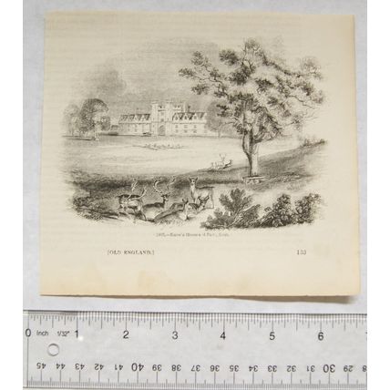 1860s engraving - Know's House and Park, Kent
