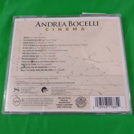 Andrea Bocelli - Cinema - 2015 - Cd - Used