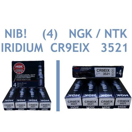 NIB! (4) Genuine NGK 3521 Spark Plug Iridium IX CR9EIX FREE Ship!