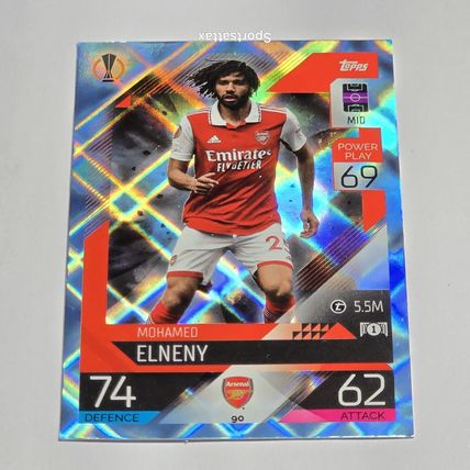 MATCH ATTAX 2022 2023 CRYSTAL PARALLEL #90 Mohamed Elneny Arsenal