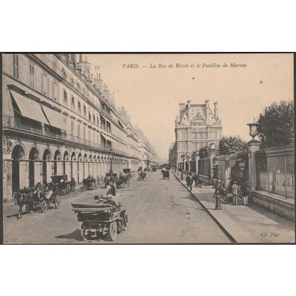 La Rue de Rivoli et le Pavillon de Marsan, Paris, c.1910 - Neurdein CPA ND55
