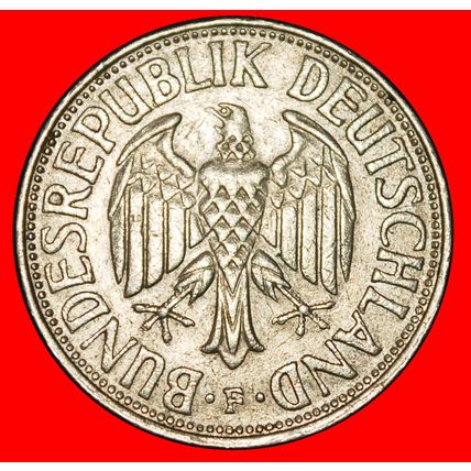 Ⰶ NOT COMMUNIST (1950-2001): GERMANY ★ 1 MARK 1970F BADEN-★LOW START★NO RESERVE
