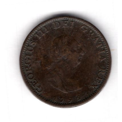Great Britain. George III. Farthing 1799. dy16522