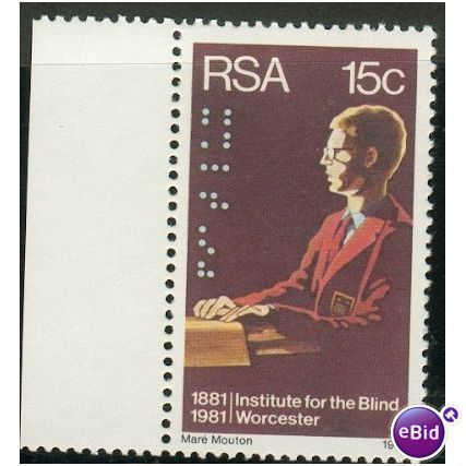 South Africa 1981 - SG 496 - 15c Boy Reading Braille MNH