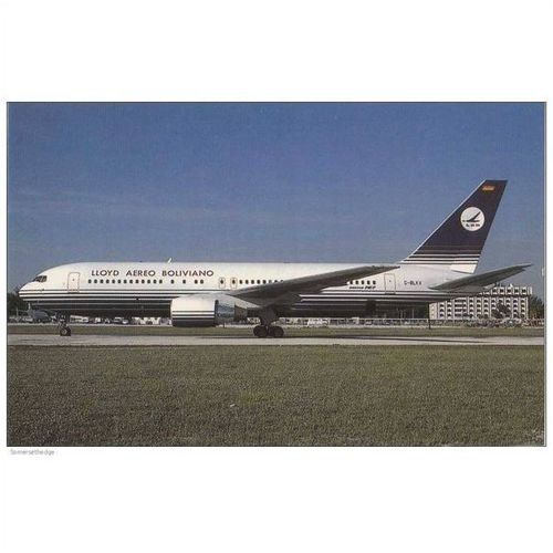Lloyd Aero Boliviano Boeing B767 204 Aircraft Postcard (A14841)