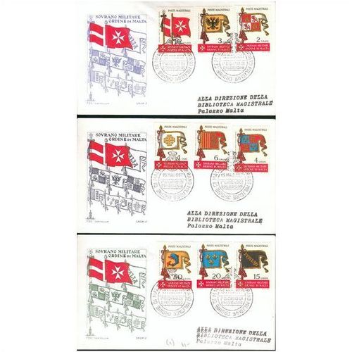 Sovrano Militare Ordine Di Malta FDC's x 3 - 15th May 1967