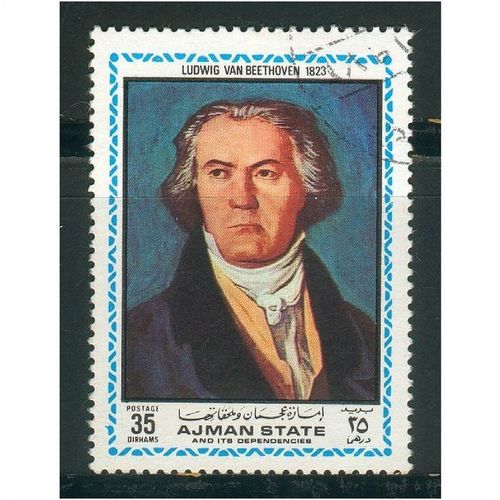 Ajman stamps 1971 - Death Bicentenary of Ludwig Van Beethoven 35r - used