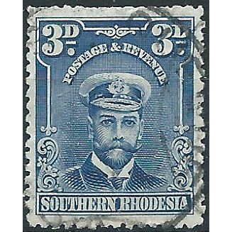 Southern Rhodesia 1924 SG5 3d Blue Fine Used .. ..