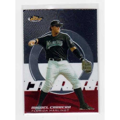 2005 Topps Finest Miguel Cabrera baseball card #113 - Marlins