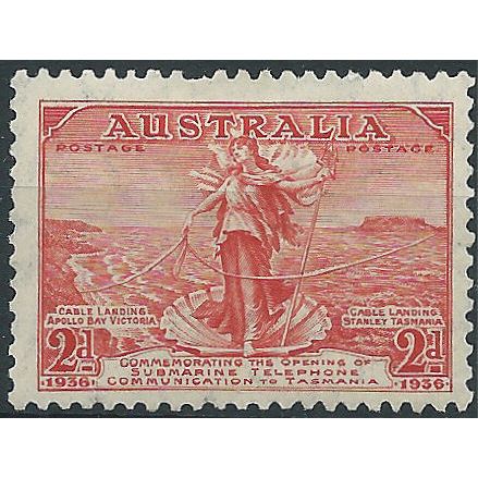 Australia 1936 SG159 2d Scarlet Mounted Mint . ..
