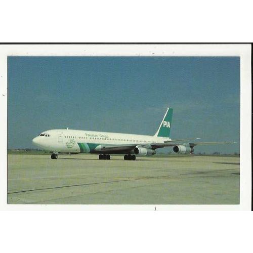 Aviation PAKISTAN CARGO BOEING 707-373C Postcard by Mary Jayne (MJ1031)