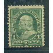Used 279 1c Benjamin Franklin Barely Clears M04351