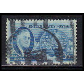 Used 933 5c Franklin Roosevelt Very Fine W3792