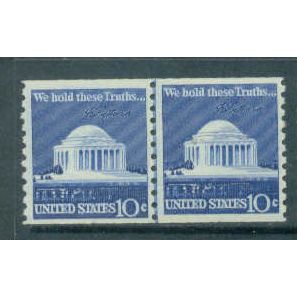 1520 10c Jefferson Memorial Fine MNH CLP B0947