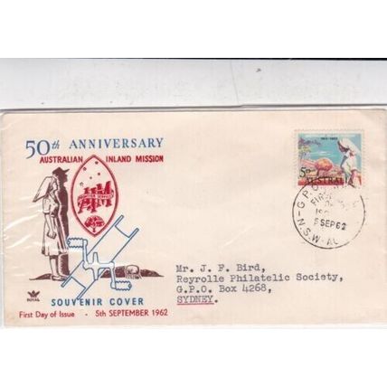 Australia 1962 Inland Mission anniversary FDC NSW Special cancel typed VGC