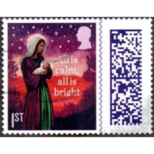 2023 Christmas. 1st Value Self Ad Die Cut. With QR Code. Fine Used Off Paper