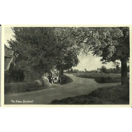 Suffolk BARDWELL The Green Postcard (10924)