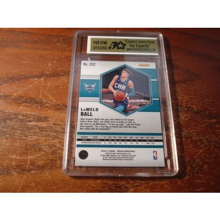 2020 Panini Mosaic, Graded Gem Mint 10, LAMELO BALL Rc, Hornets, #202