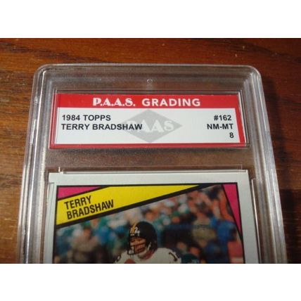 1984 Topps, Graded Near Mint 8, TERRY BRADSHAW, QB, Steelers, HOF