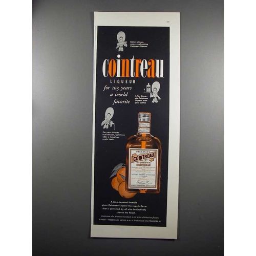1953 Cointreau Liqueur Ad - 103 Years World Favorite