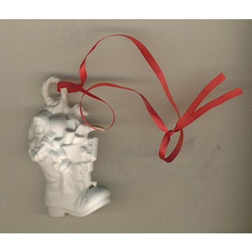 Stiefel Porcelain Christmas Ornament: Santa's Boot Filled With Toys