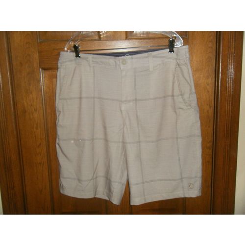 Hang Ten Beige Plaid Swim Shorts - Size 36