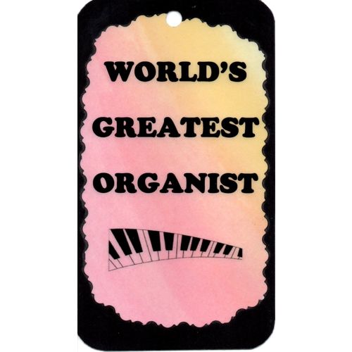 5025 World's Greatest Organist Organ Sign Magnet Music Band Choir Teacher Gift