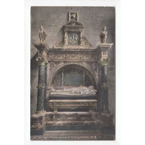 Montrose Monument St Giles Cathedral Edinburgh Postcard Publisher Alex A Inglis