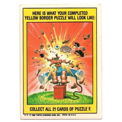 Vintage 1986 Topps Garbage Pail Kids #207b Moist Joyce