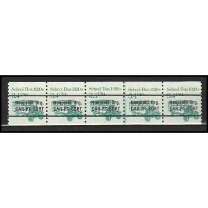 2123a 3.4c School Bus Fine MNH Dry Gum PNC 1/5 X0127