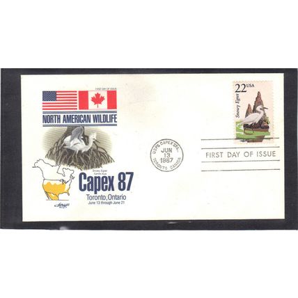 FDC Artmaster 2321 22c Snowy Egret (Cachet-U/A) CV40576