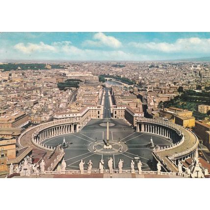 Roma Piazza S Pietro Italy Postcard 1981 used VGC