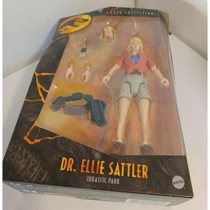 Mattel Jurassic World Amber Collection Dr. Ellie Sattler- NEW- Box Shipping