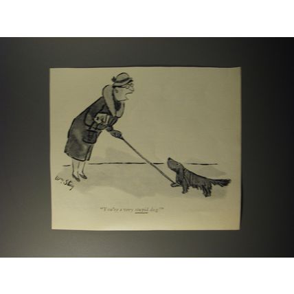 1953 Cartoon by William Steig - You're a very stupid dog
