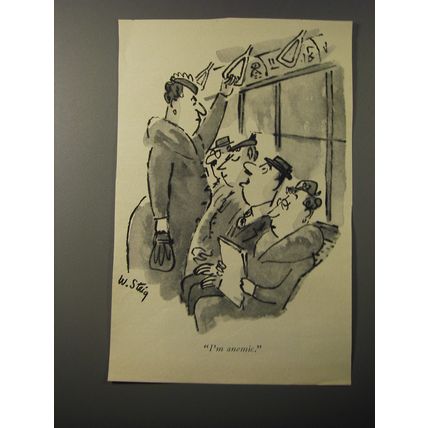 1953 Cartoon by William Steig - I'm anemic