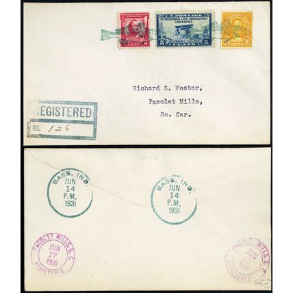 Large Mouth Bass Fancy Cancel On Bass, IND Cover Very Scarce! - Stuart Katz
