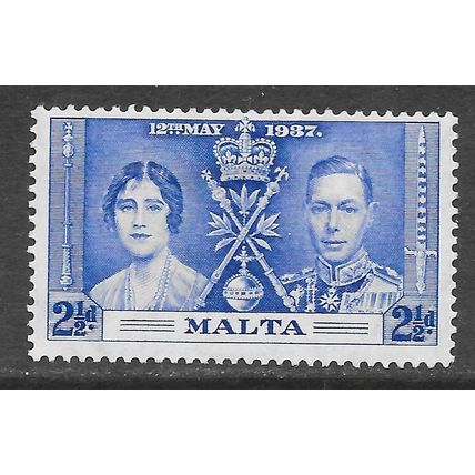 MALTA 1937 CORONATION KG6 SG216 MINT