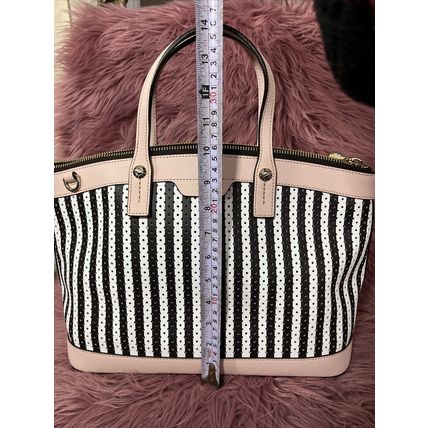 Henri Bendel Striped Designer Fashionable Bag