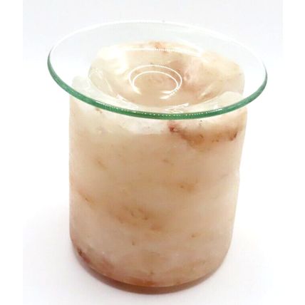Rock Salt Oil Burner 10.5 CM Gift Home Decor Comes with 2 Free Tealights Scent