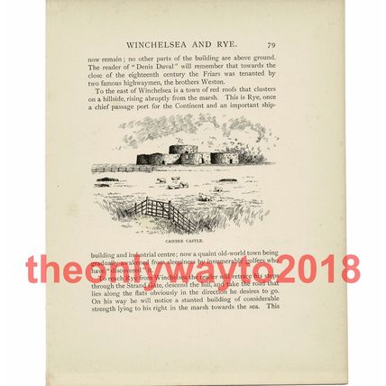 Camber Castle, Sussex, Book Illustration (Print), 1903