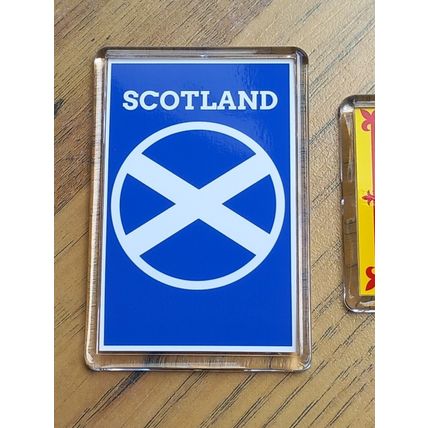 Scotland / Rampant Lion / Tartan Army / Euros themed fridge magnet set
