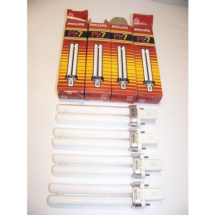 PHILIPS PL7 BULBS (4) 7 WATT 400 LUMEN