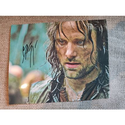 Genuine, Signed 10"x8" Photo, Viggo Mortensen (Aragorn, Lord of the Rings) + COA