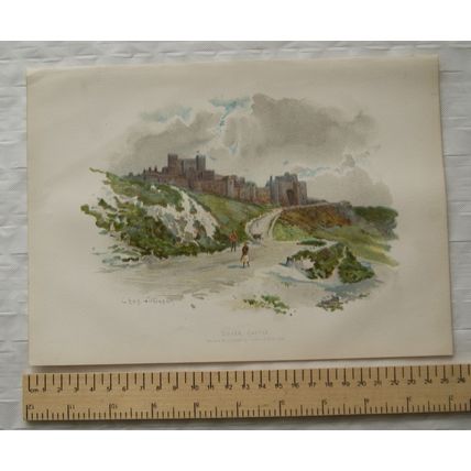 Vintage: coloured engraving - Dover Castle