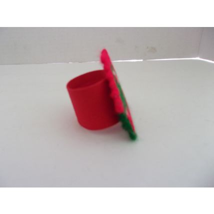 Vintage Hedaya Brothers Plastic Canvas Cross Stitch Napkin Rings HOUSE Set 4