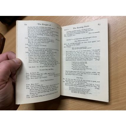 1926 "SELECT PLAYS BY FRANCIS BEAUMONT & JOHN FLETCHER" SMALL HARDBACK BOOK (P3)