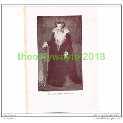 ANNE DE THOU, DAME DE CHEVERNY, FRANCE, PHOTO PRINT, 1911