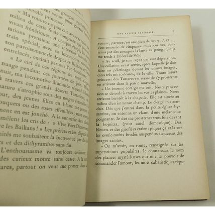 Antique Une Altesse Imperiale Leather Book French Text Ary Ecilaw 1886- Fanshaws