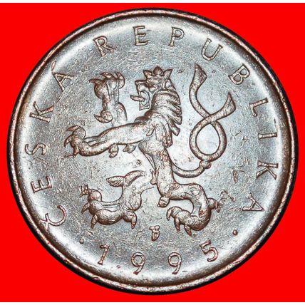 Ⰶ LION (1993-2025):CZECHIA★10 CROWNS 1995 2 DISCOVERY COINS★LOW START★NO RESERVE
