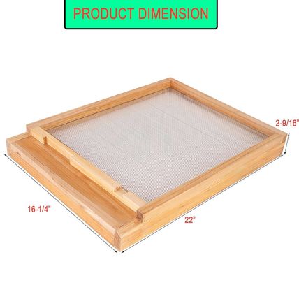 Screened Bottom Board 10 Frame with Entrance Reducer, Bee Hive Bottom Board for